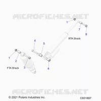 SUSPENSION, SHOCK MOUNTING, REAR SUSP.