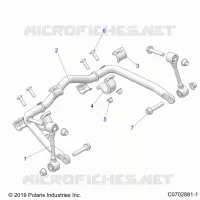 SUSPENSION, FRONT STABILISATORSTANGE