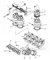 CYLINDER   MANIFOLD  SLX 780 B954287 (4933953395B014)