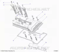 ENGINE, VENTILDECKEL & SPARK PLUGS