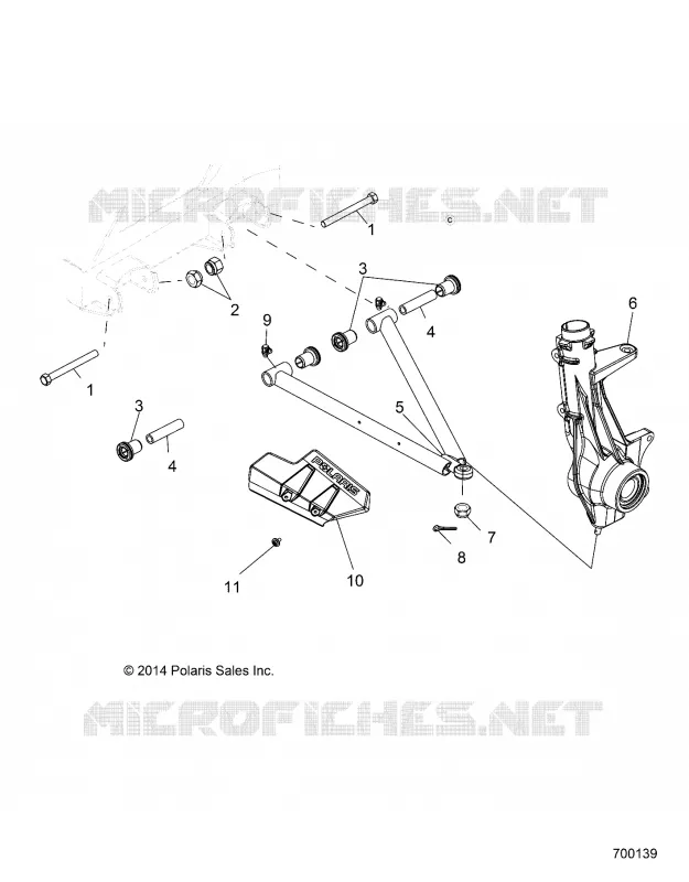 SUSPENSION, A-ARM AND STREBE MOUNTING