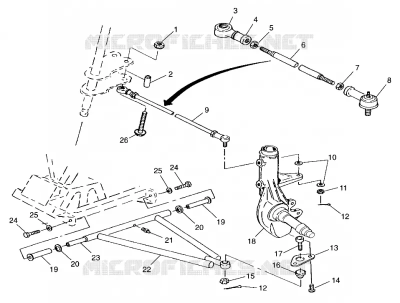 Querlenkern XPRESS 300 W98CA28C (4945364536B011)