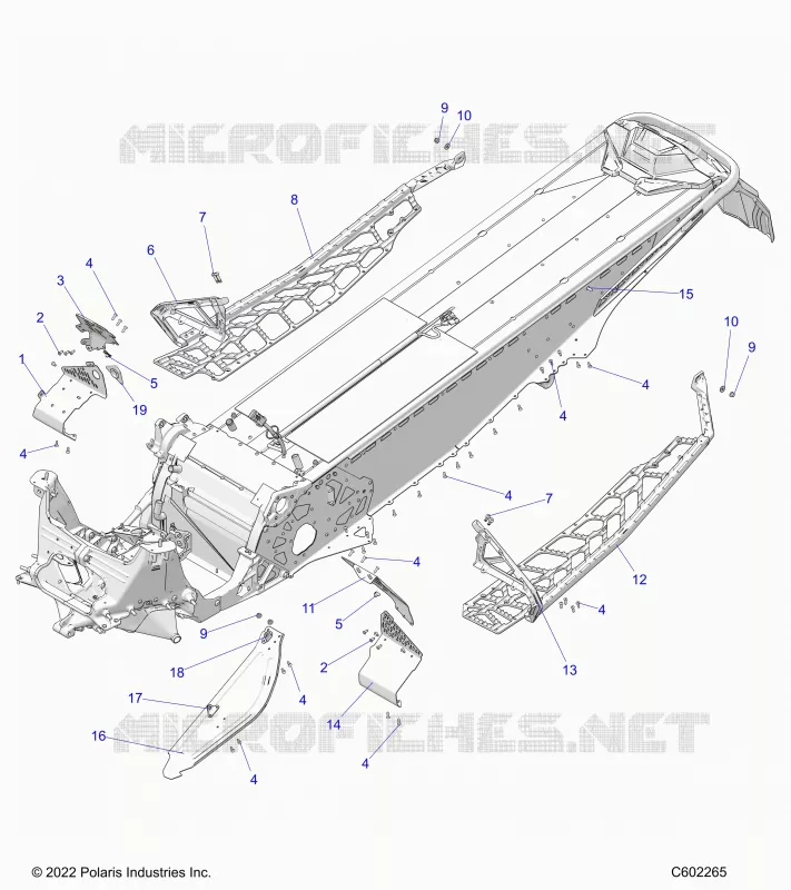 CHASSIS, CLUTCH GUARD, FOOTRESTS, AND RUNNINGBOARDS