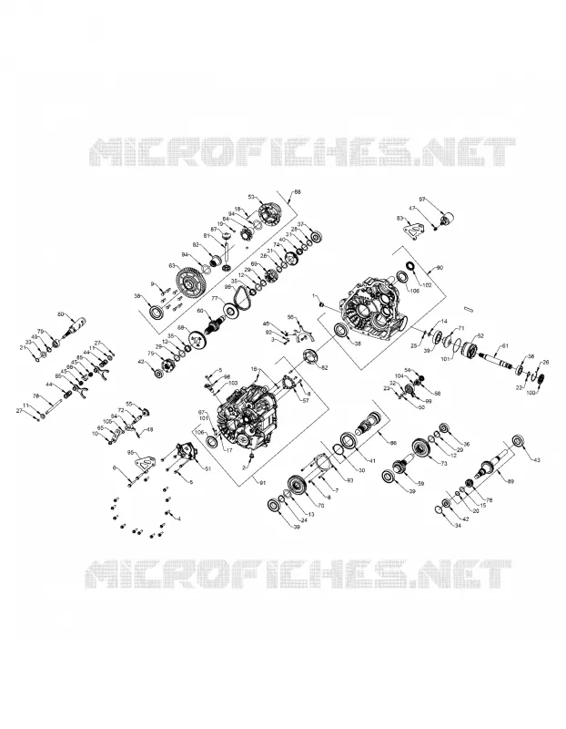 DRIVE TRAIN, MAIN GEARCASE INTERNALS
