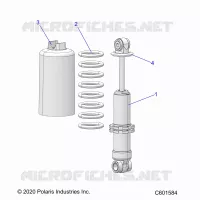 SUSPENSION, FRONT SHOCK TRACK