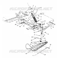 FRONT SUSPENSION AND SKI WIDETRAK GT 0952061 AND  EUROPEAN WIDETRAK GT E952 (4928962896B001)