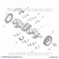 ENGINE, KURBELWELLE AND BEARINGS
