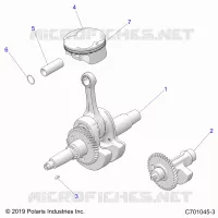 ENGINE, KURBELWELLE, PISTON AND BALANCE SHAFT