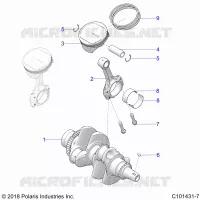 ENGINE, KURBELWELLE AND PISTON