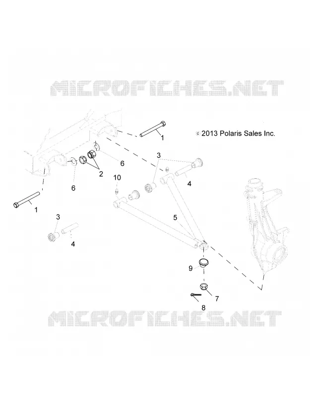 SUSPENSION, A-ARM and STREBE MOUNTING