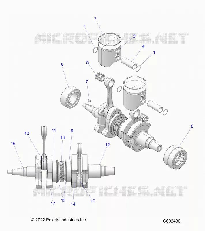 ENGINE, PISTON AND KURBELWELLE