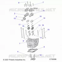 ENGINE, ZYLINDERKOPF, CAMS AND VALVES