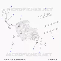 ANTRIEB, GEARCASE, REAR, MOUNTING