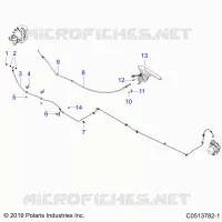 HINTERBREMSE BRAKE LINE AND PARK BRAKE
