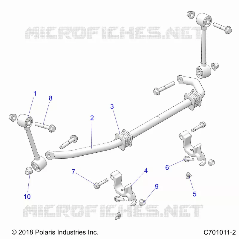 SUSPENSION, FRONT, STABILISATORSTANGE