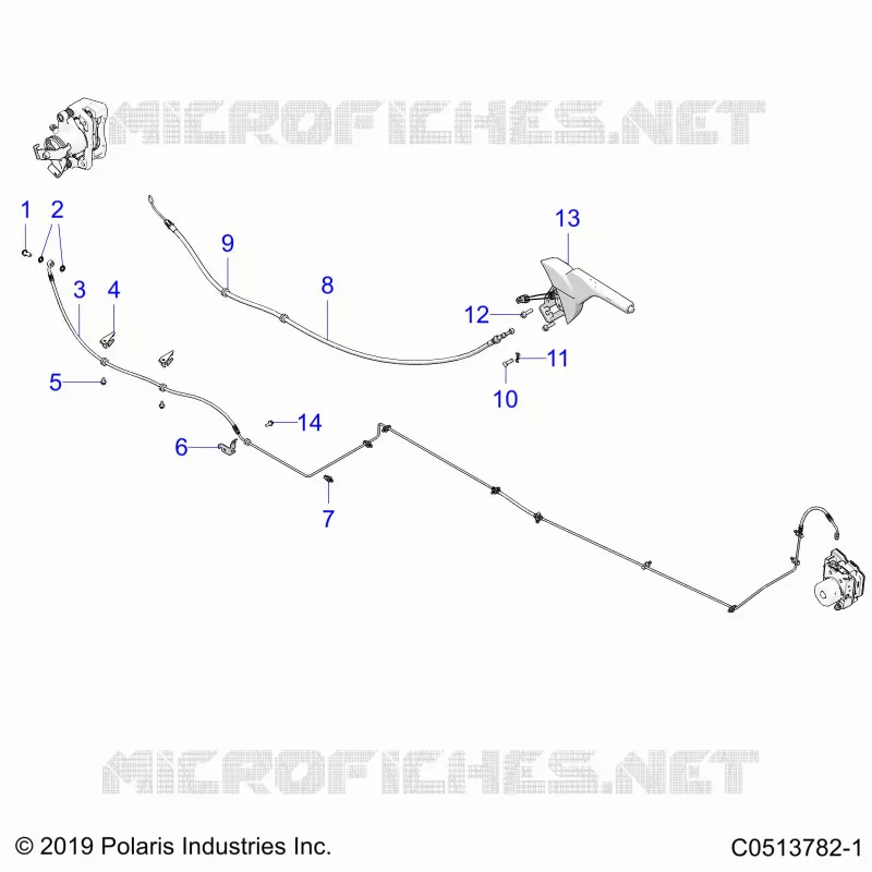 HINTERBREMSE BRAKE LINE AND PARK BRAKE