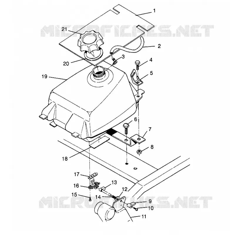 TANK ASSEMBLY Trail Boss W958527 (4930323032A011)