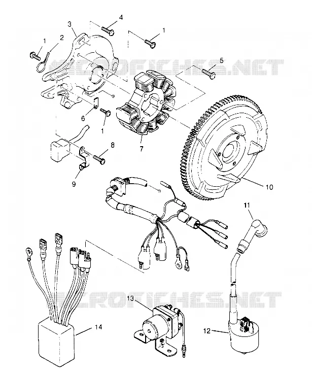 MAGNETO ASSEMBLY 6X6 400L