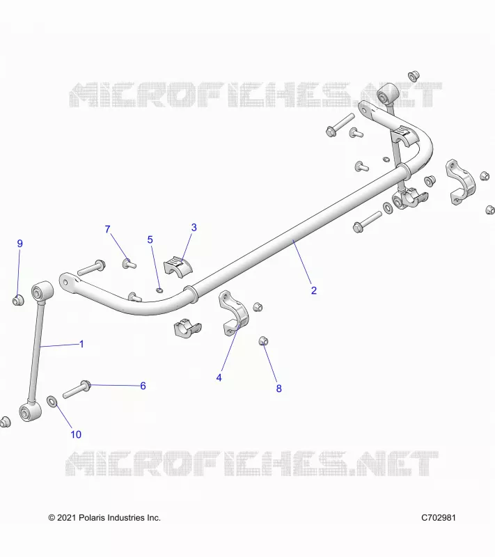 SUSPENSION, REAR STABILISATORSTANGE