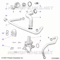 MOTOR, WATERPUMP AND BYPASS