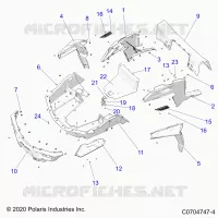 KAROSSERIE HINTEN RACK AND FENDERS