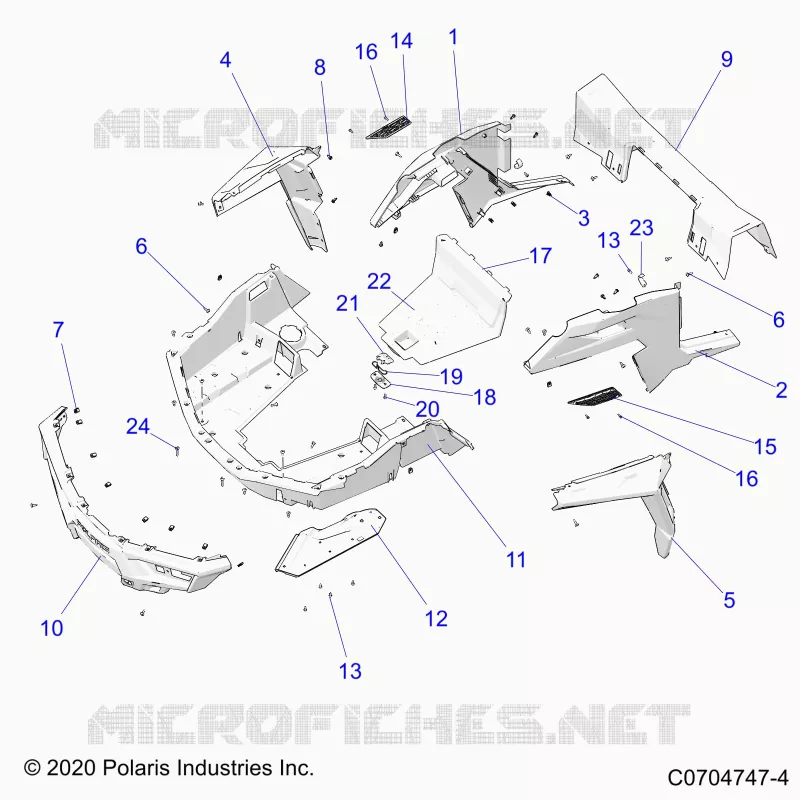 KAROSSERIE HINTEN RACK AND FENDERS
