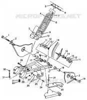 Schwingarm   SCHOCK Scrambler 400L W97BC38C (4939893989B014)