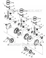 KURBELWELLE   KOLBEN SLX 780 B964287 AND  INTL. SLX 780 I964287 (4937443744C003)