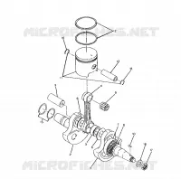 KURBELWELLE AND KOLBEN 250 2X4 / W927527 (4922862286034A)