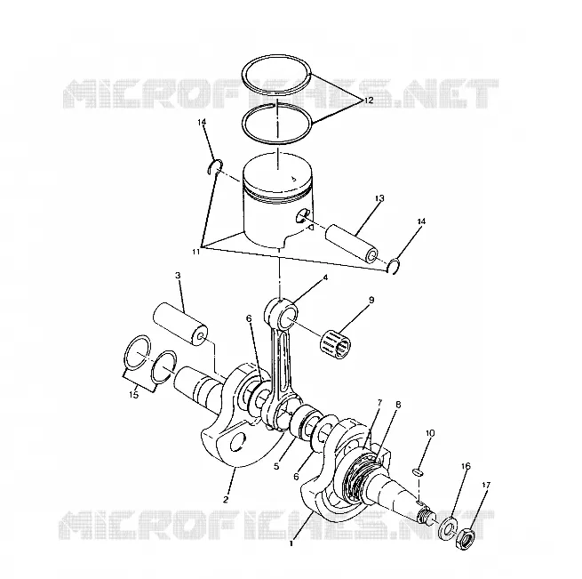 KURBELWELLE AND KOLBEN 250 2X4 / W927527 (4922862286034A)