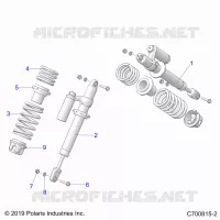 SUSPENSION, FRONT SHOCK MOUNTING