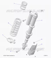 SUSPENSION, REAR SHOCK MOUNTING, STANDARD/PREMIUM