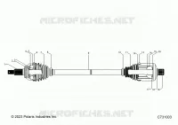 ANTRIEB, FRONT HALFSHAFT