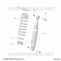 SUSPENSION, FRONT SHOCK MOUNTING