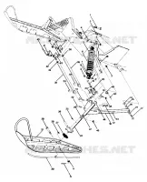 FRONT SUSPENSION AND SKI SPORT, TRAIL, 400 AND 600 (4912701270007A)