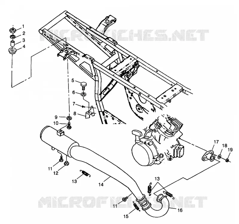 ABGASSYSTEM XPLORER 300 W98CC28C (4945264526A013)