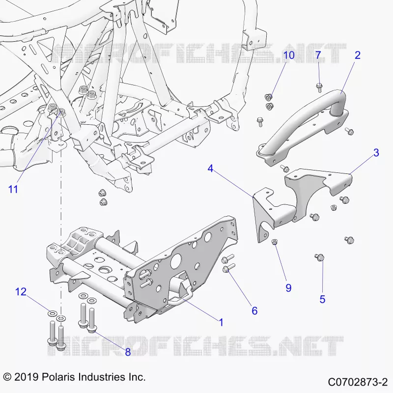 CHASSIS, MOUNTING, FRONT GEARCASE