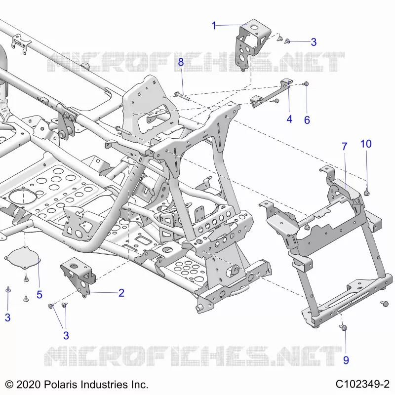 CHASSIS, FRONT CAB SUPPORTS