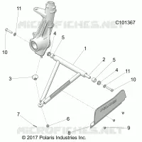 SUSPENSION, A-ARM AND STREBE MOUNTING