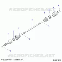 ANTRIEB, REAR DRIVE SHAFT