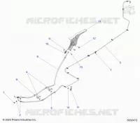 HINTERBREMSE BRAKE LINE AND PARK BRAKE