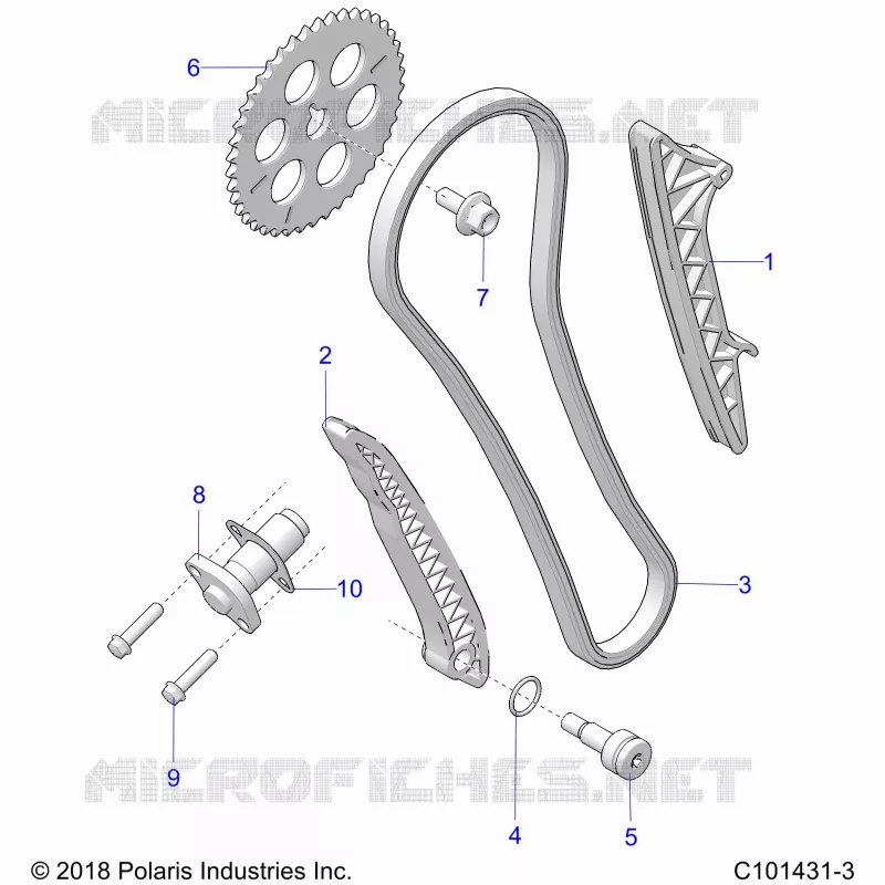 CAM CHAIN AND TENSIONER