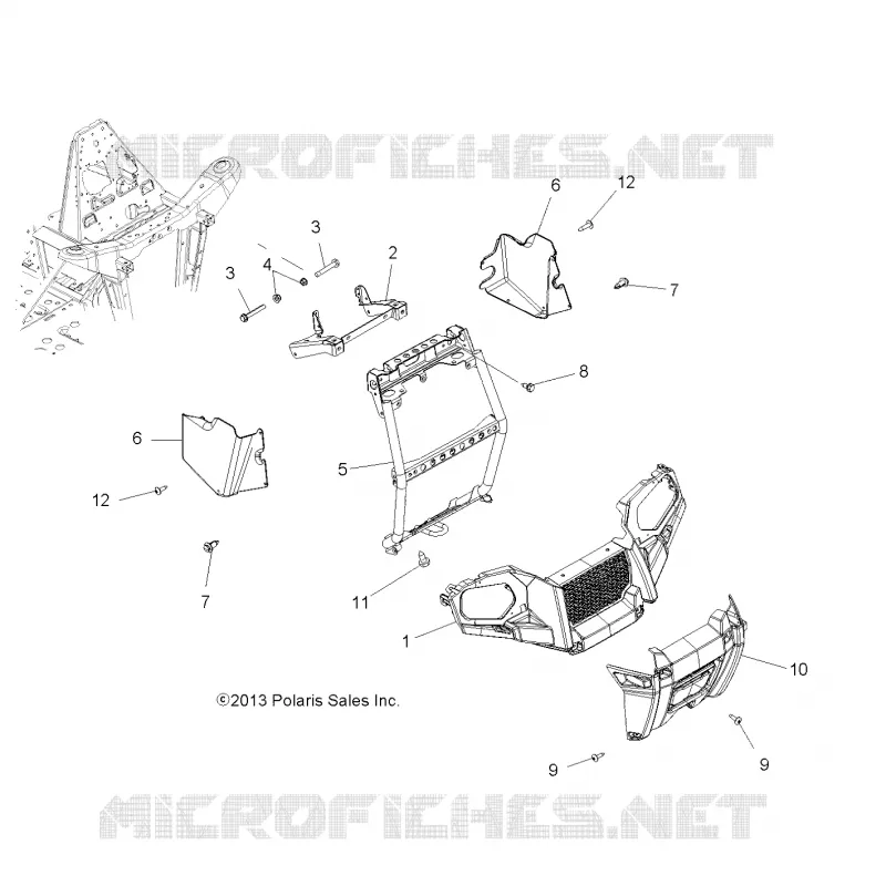 FRONTSTOSSSTANGE AND MOUNTING