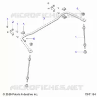 SUSPENSION, REAR STABILISATORSTANGE