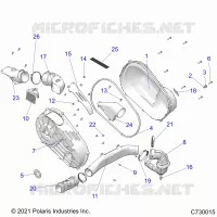 ANTRIEB, CLUTCH COVER AND DUCTING