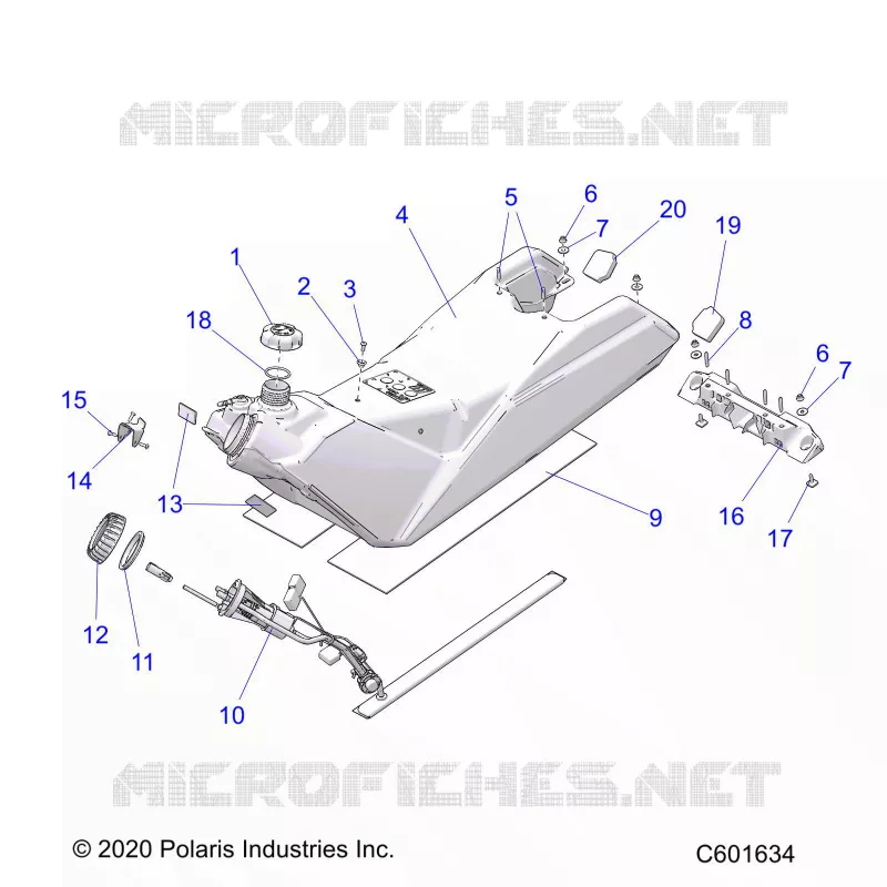 KRAFTSTOFFSYSTEM, FUEL TANK ASM.