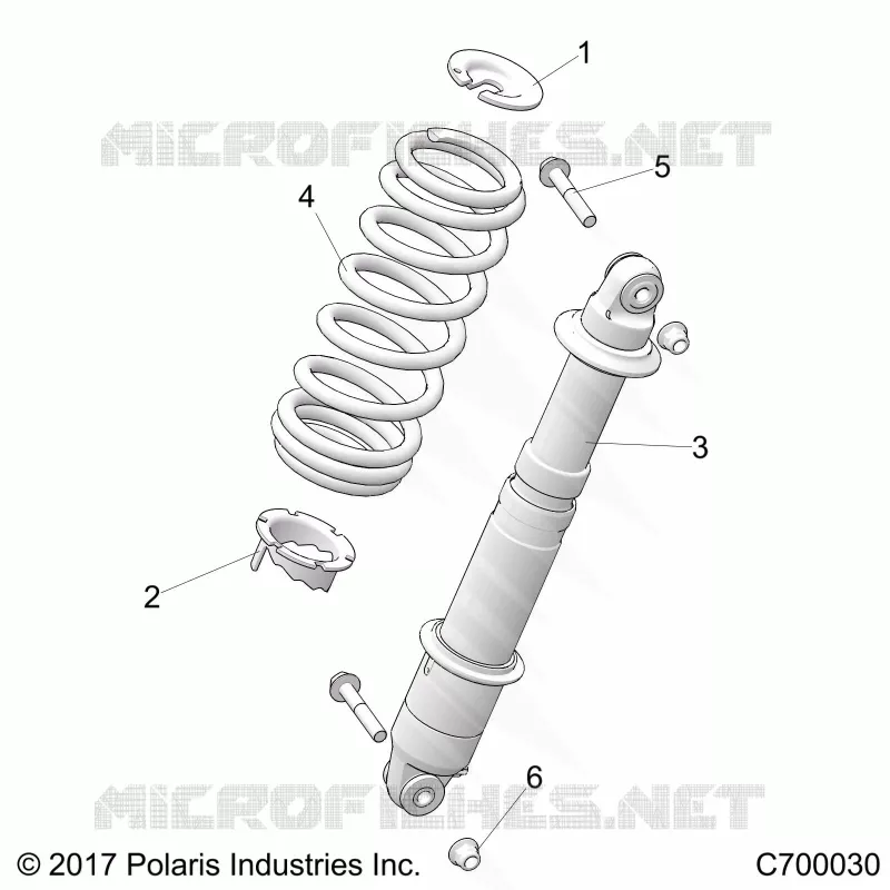SUSPENSION, REAR SHOCK MOUNTING