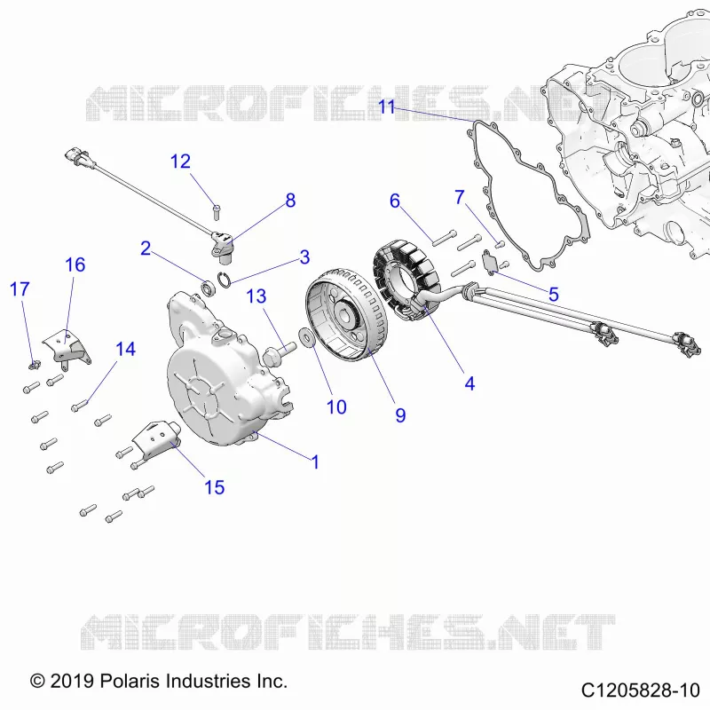 ENGINE, STATOR AND FLYRAD