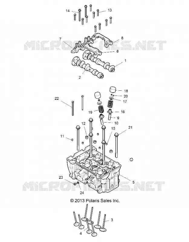 ENGINE, ZYLINDERKOPF AND VALVES