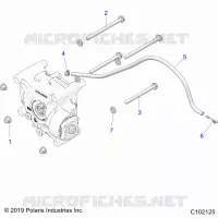 ANTRIEB, GEARCASE MOUNTING, REAR